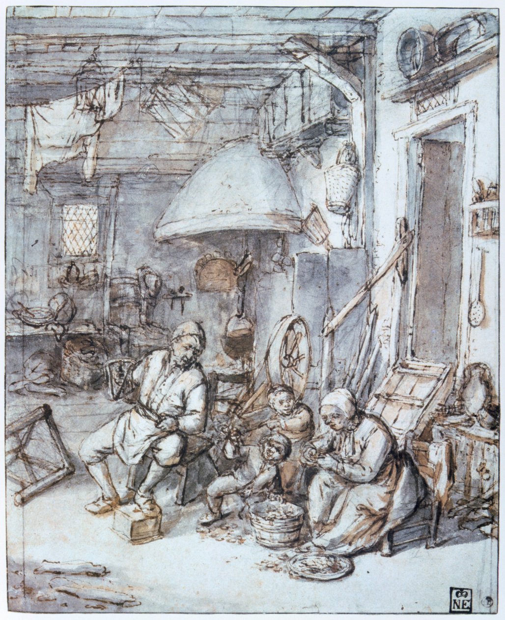 De holländska bönderna, 1600-talet. av Adriaen Jansz. van Ostade