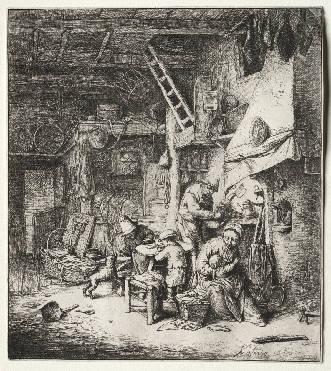 Familjen, 1647. av Adriaen Jansz. van Ostade
