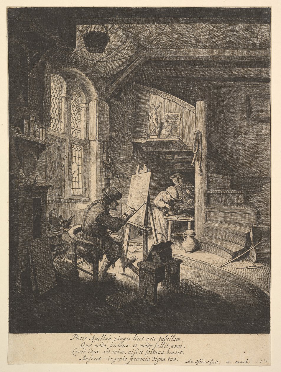 Målaren, 1610-85. av Adriaen Jansz. van Ostade