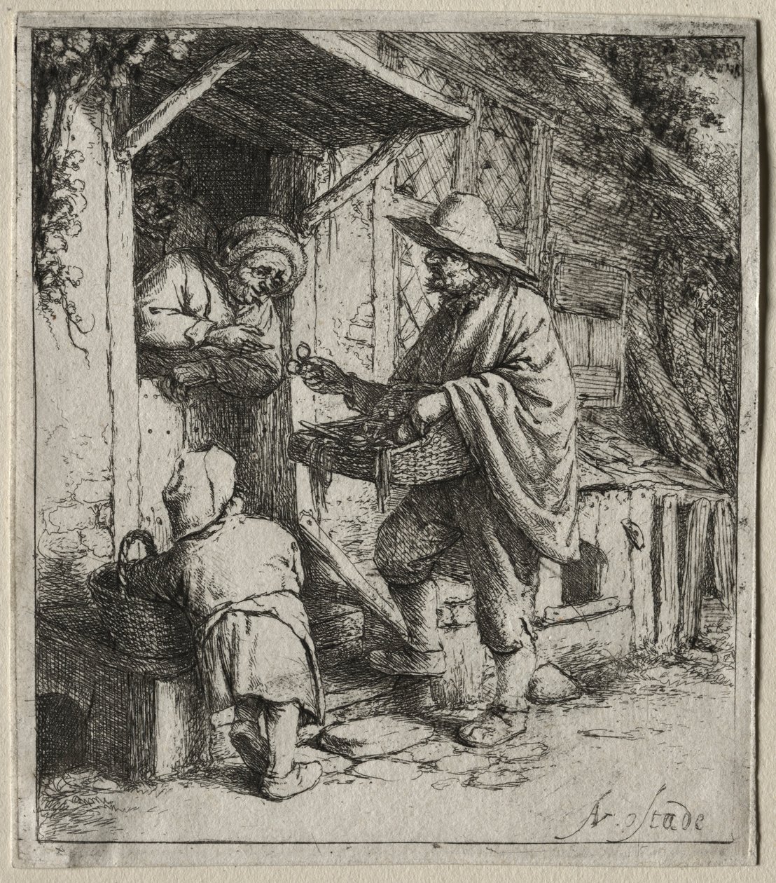 Glasögonförsäljaren. av Adriaen Jansz. van Ostade