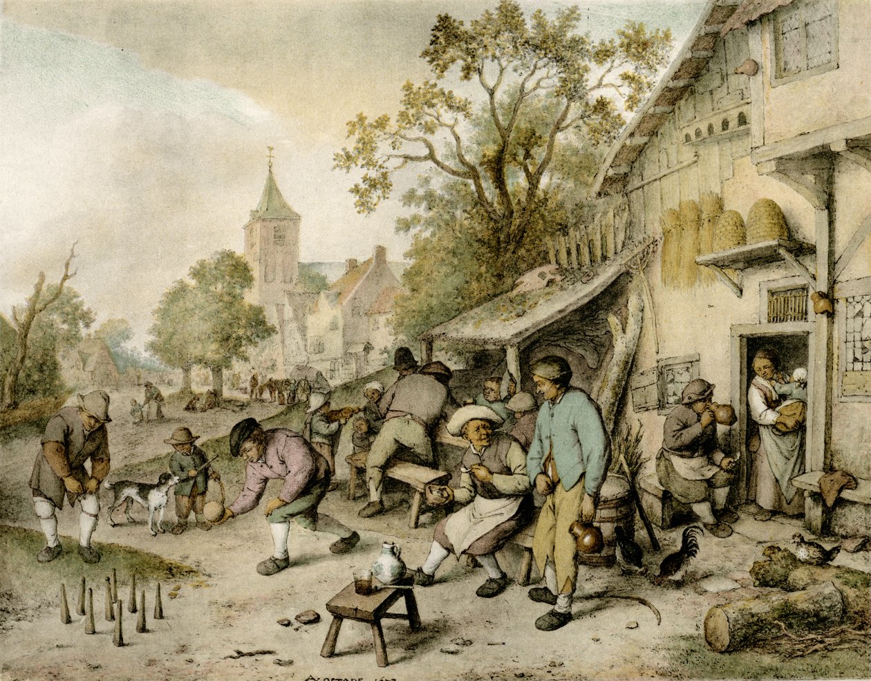 Bowlers av Adriaen Jansz. van Ostade