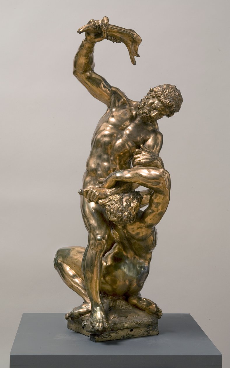 Kain dödar Abel, 1622 förgylld brons av Adriaen de Vries