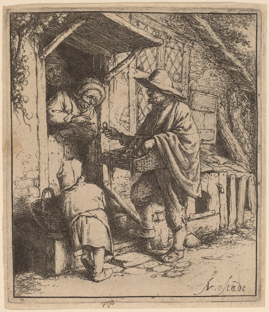 Glasögon Peddler av Adriaen van Ostade