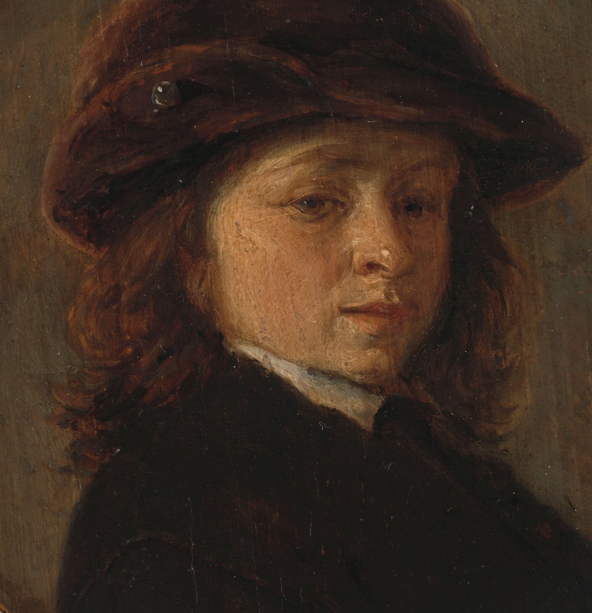 Porträtt av en pojke av Adriaen van Ostade