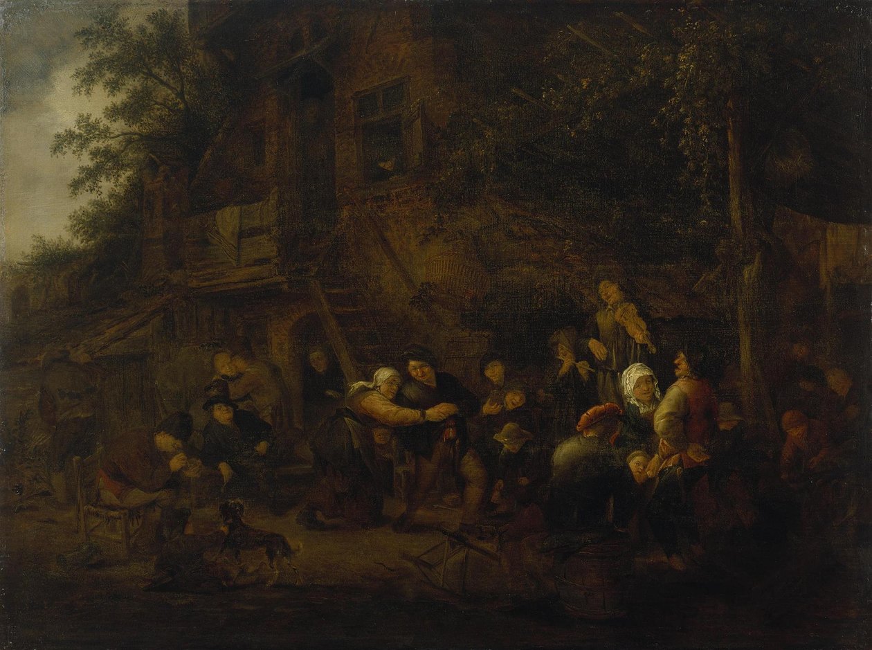 Fest på landsbygden av Adriaen van Ostade