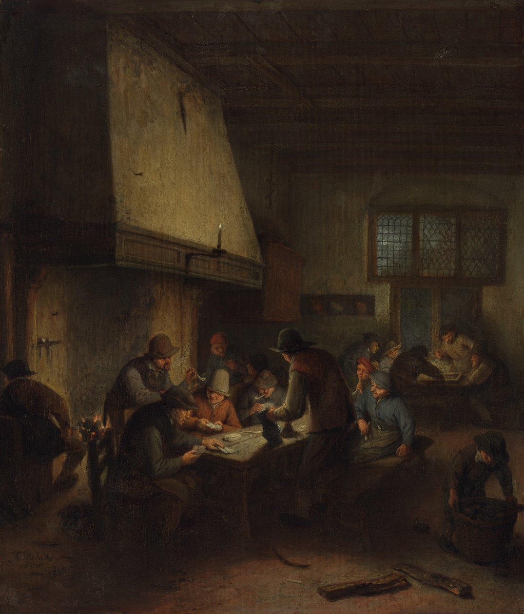 Krogplats, tidigt 1660-tal. av Adriaen van Ostade