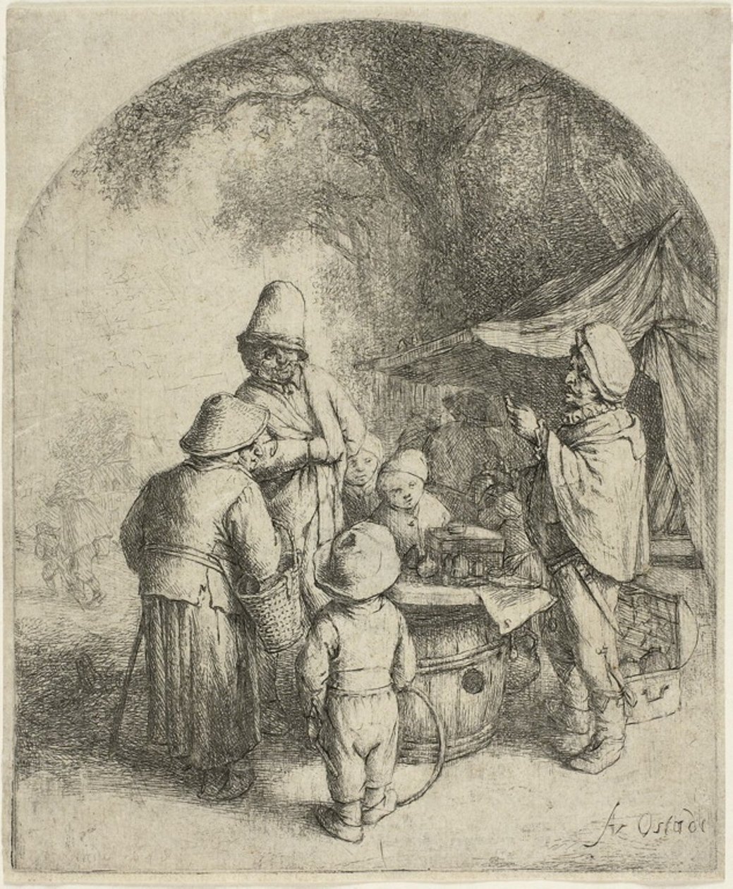 Quacksalveren av Adriaen van Ostade