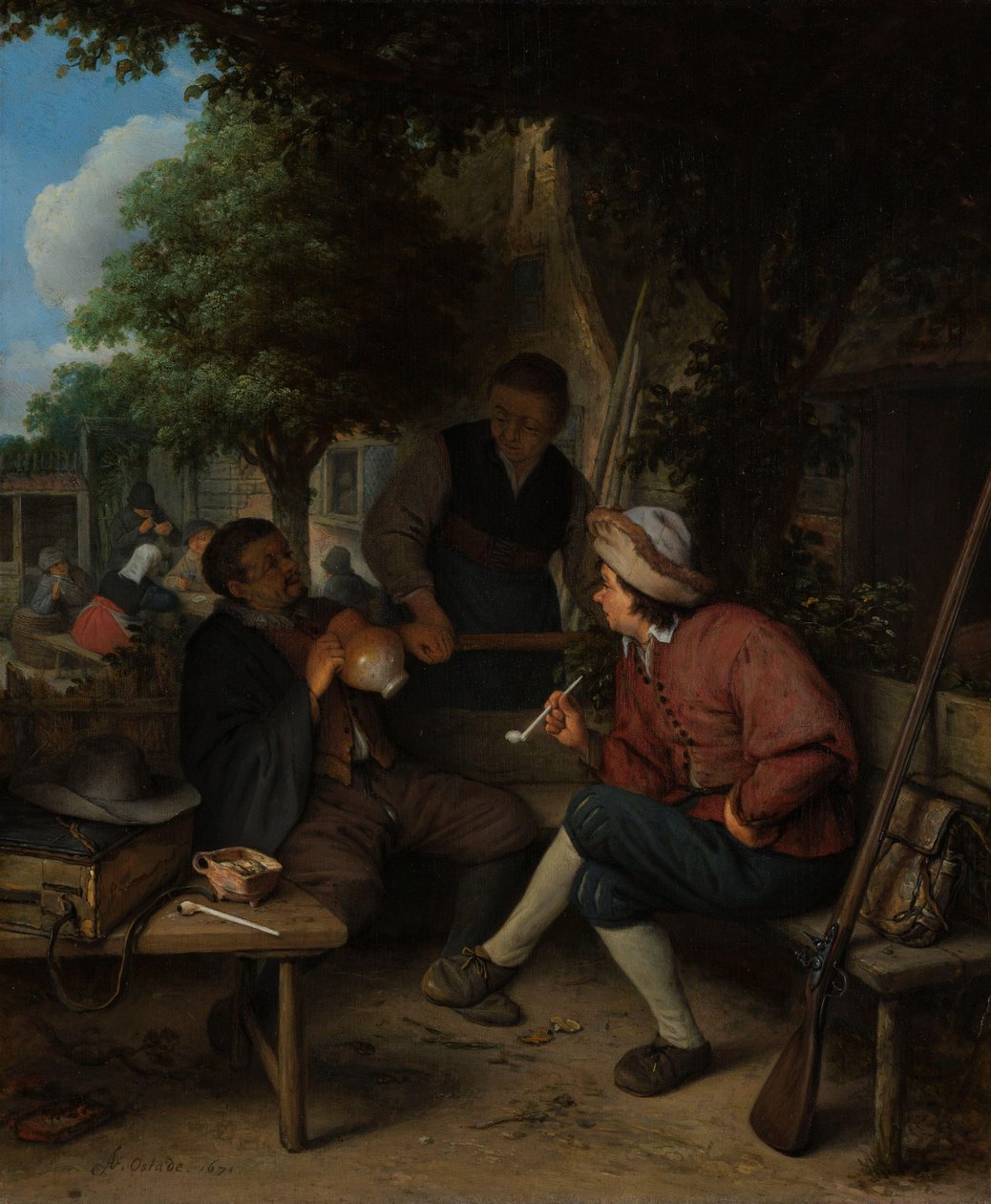Resenärer i vila av Adriaen van Ostade