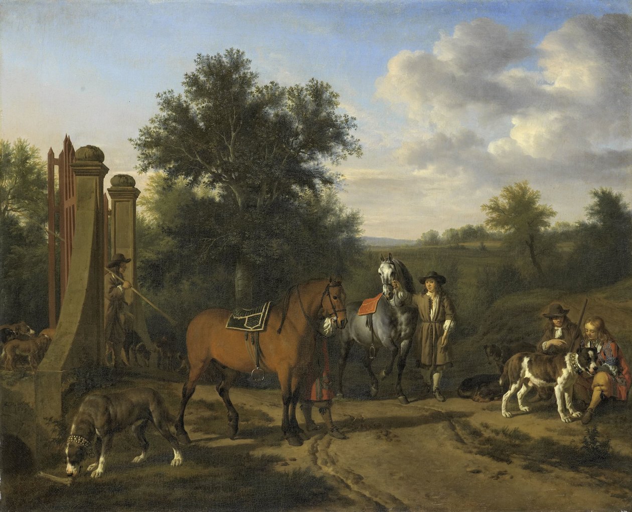 Jaktpartiet av Adriaen van de Velde