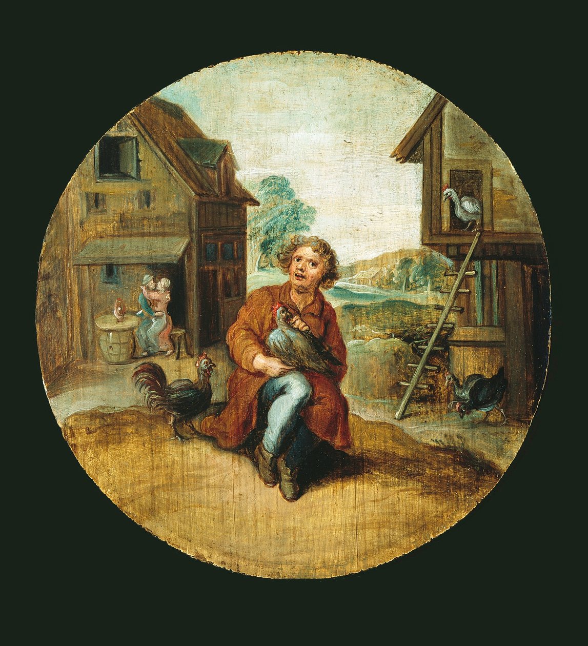 På bondgården av Adriaen van de Venne