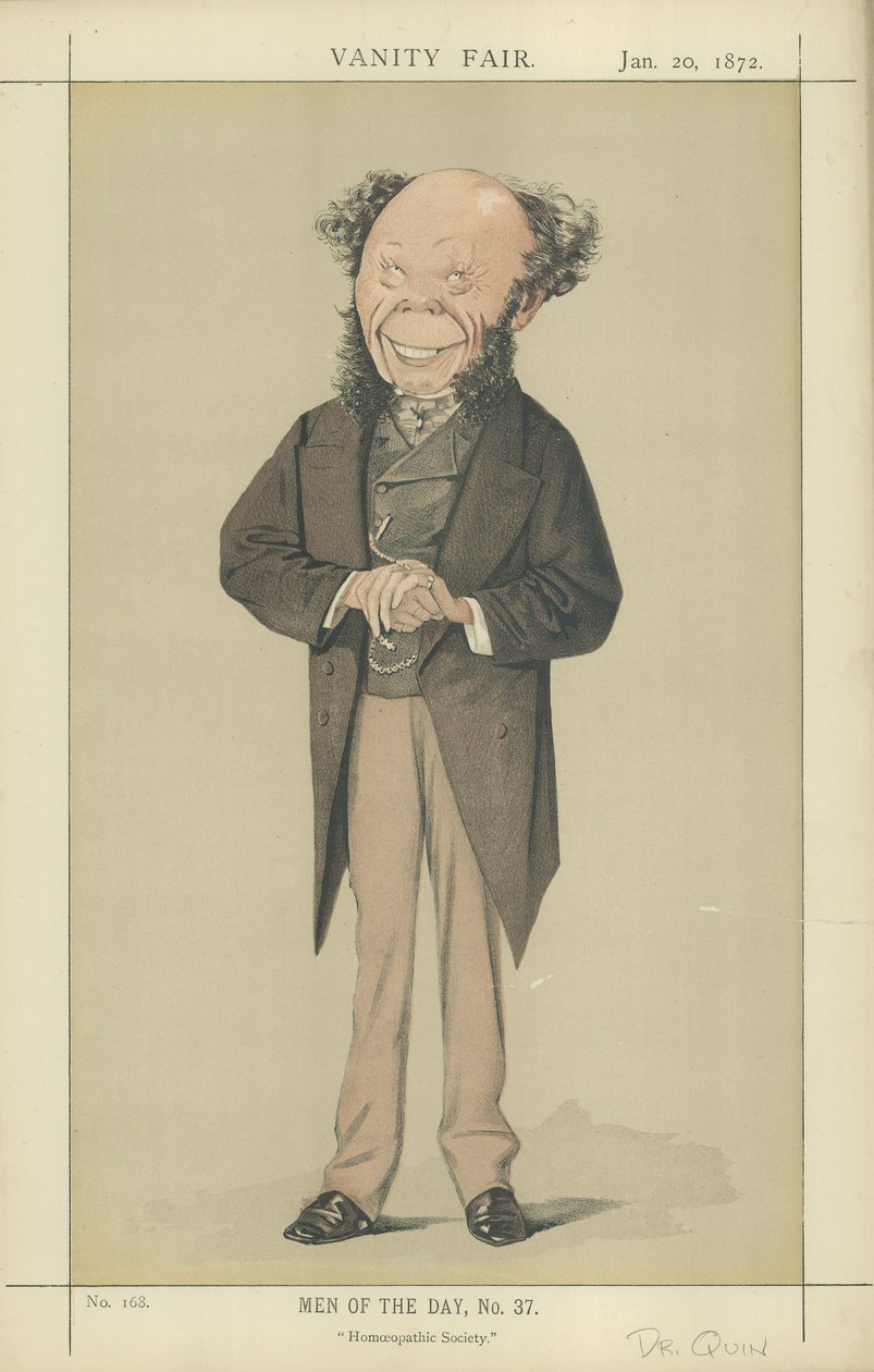 Dr Frederick Quin (färglitografi) av Adriano Cecioni
