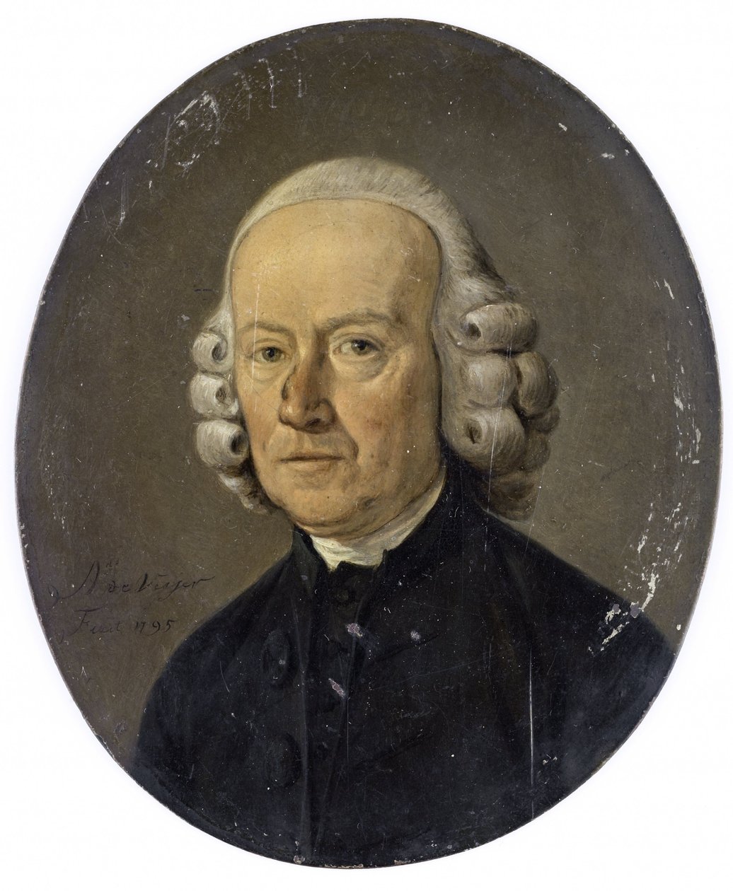 Porträtt av en man av Adrianus de Visser