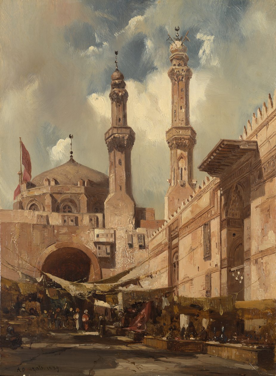 A Cairo Bazaar, 1839. av Adrien Dauzats