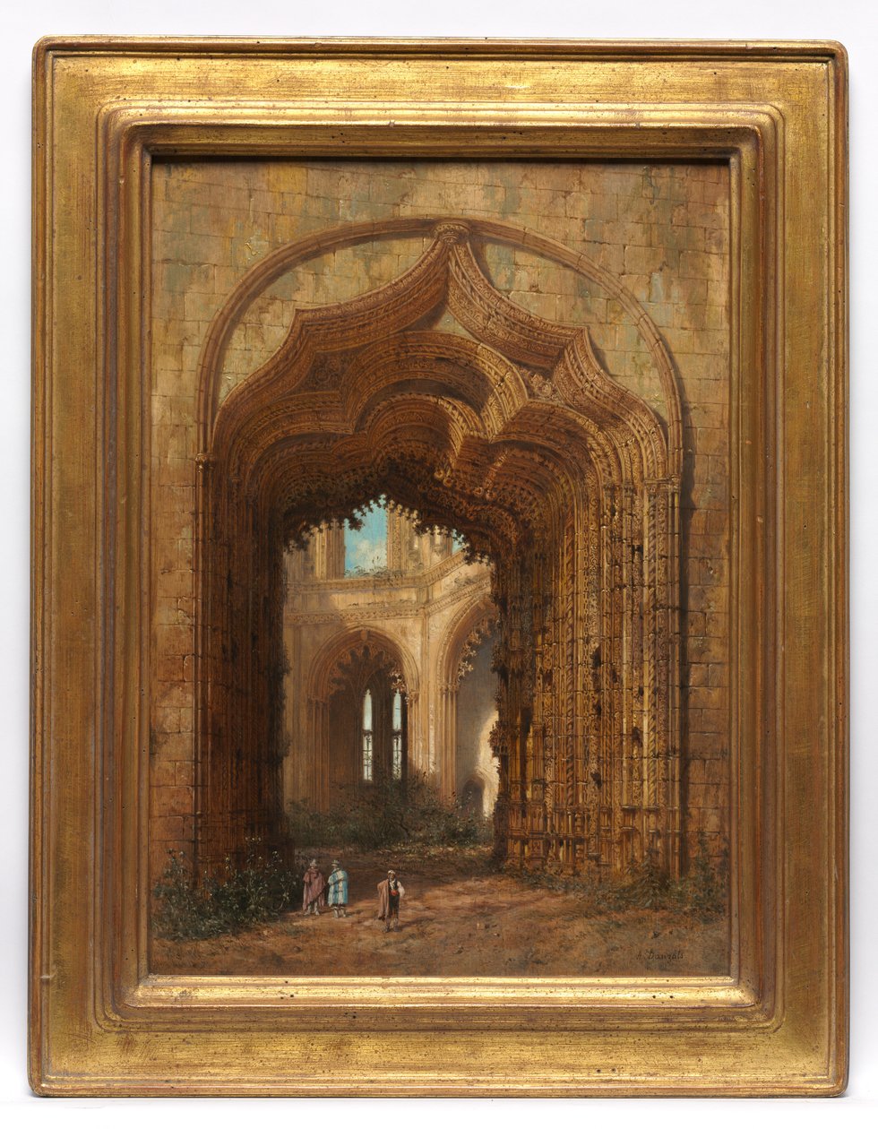 Förstörd kyrka, ca. 1840. av Adrien Dauzats