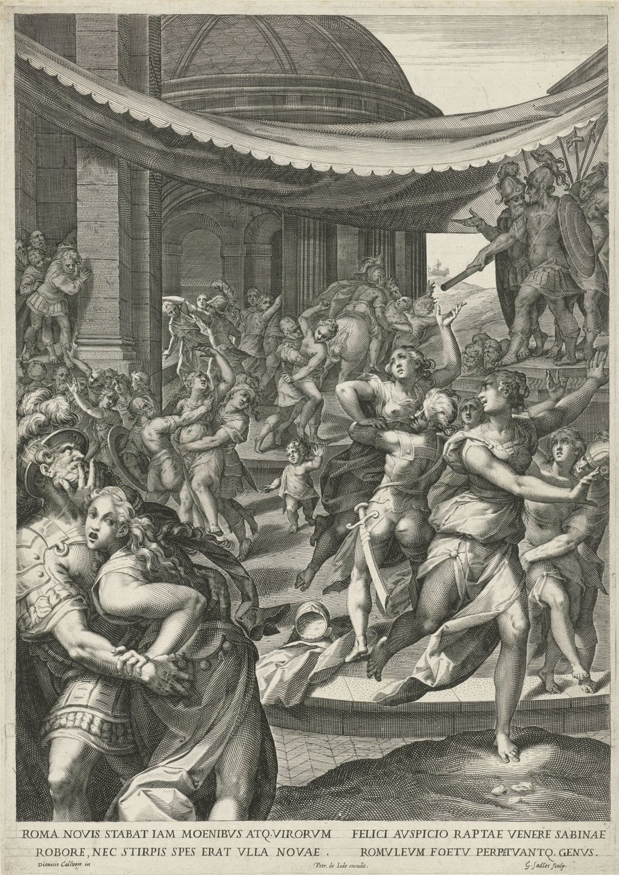 Sabine Virgin Rån av Egidius  Sadeler (II)