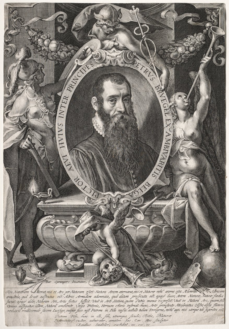 Pieter Brueghel, 1606. av Aegidius Sadeler or Saedeler