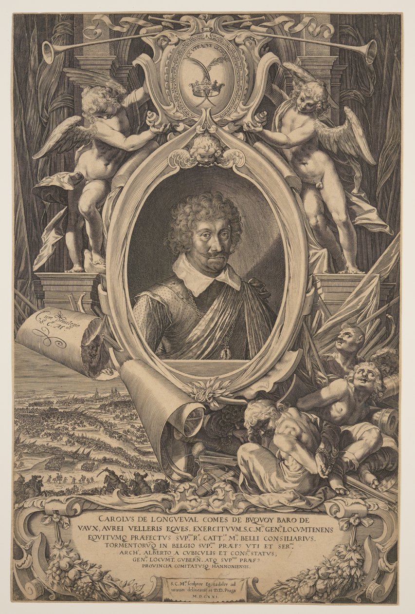 Charles Bonaventure de Longueval av Aegidius Sadeler II