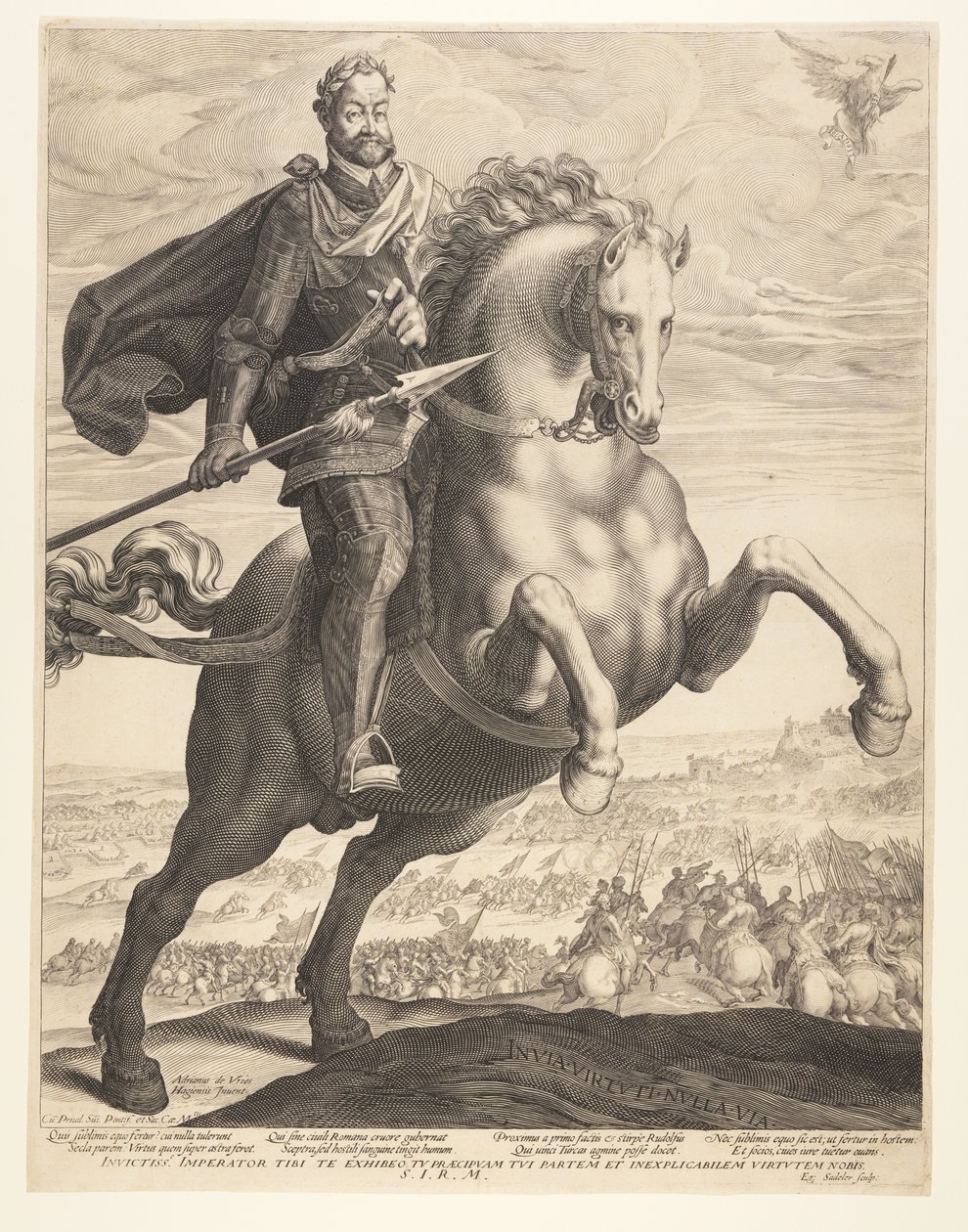 Rudolph II på hästryggen av Aegidius Sadeler II