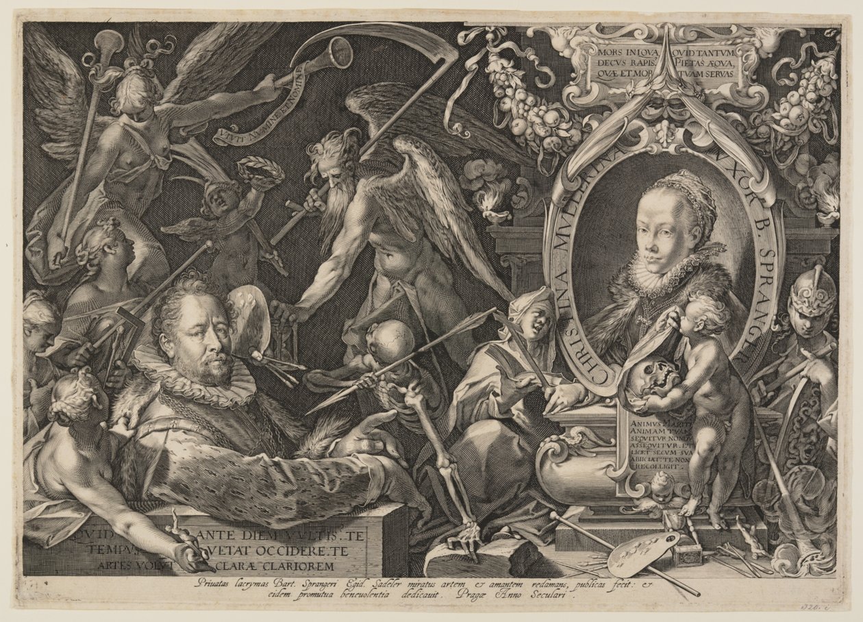 Spranger och hans hustru av Aegidius Sadeler II