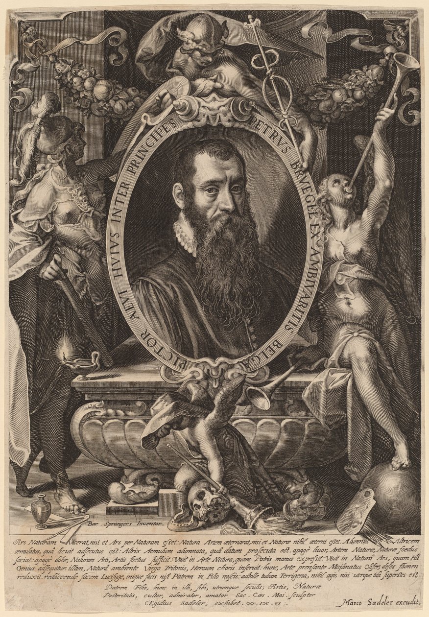 Pieter Brueghel, den yngre av Aegidius Sadeler II after Bartholomaeus Spranger