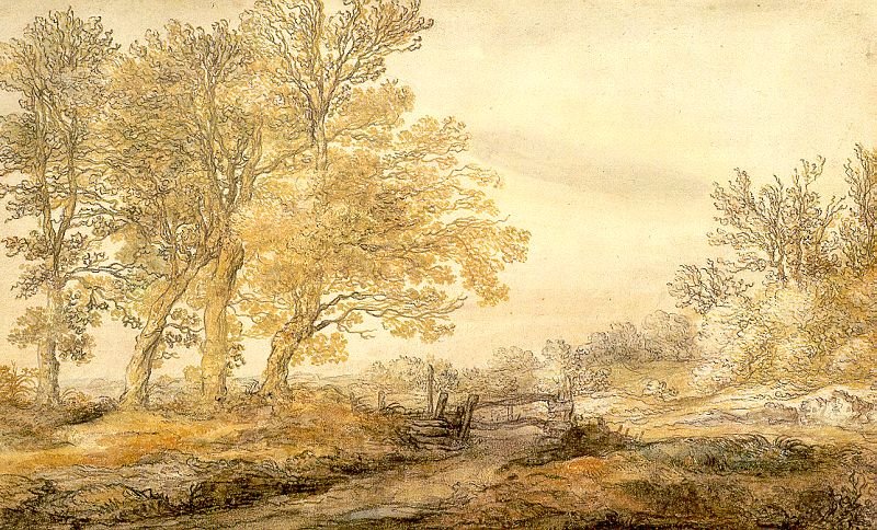 Herdsman with Cows by a River av Aelbert Cuyp