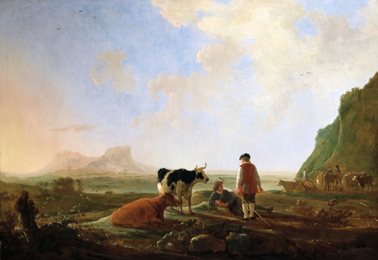 Herdsmen with Cows av Aelbert Cuyp