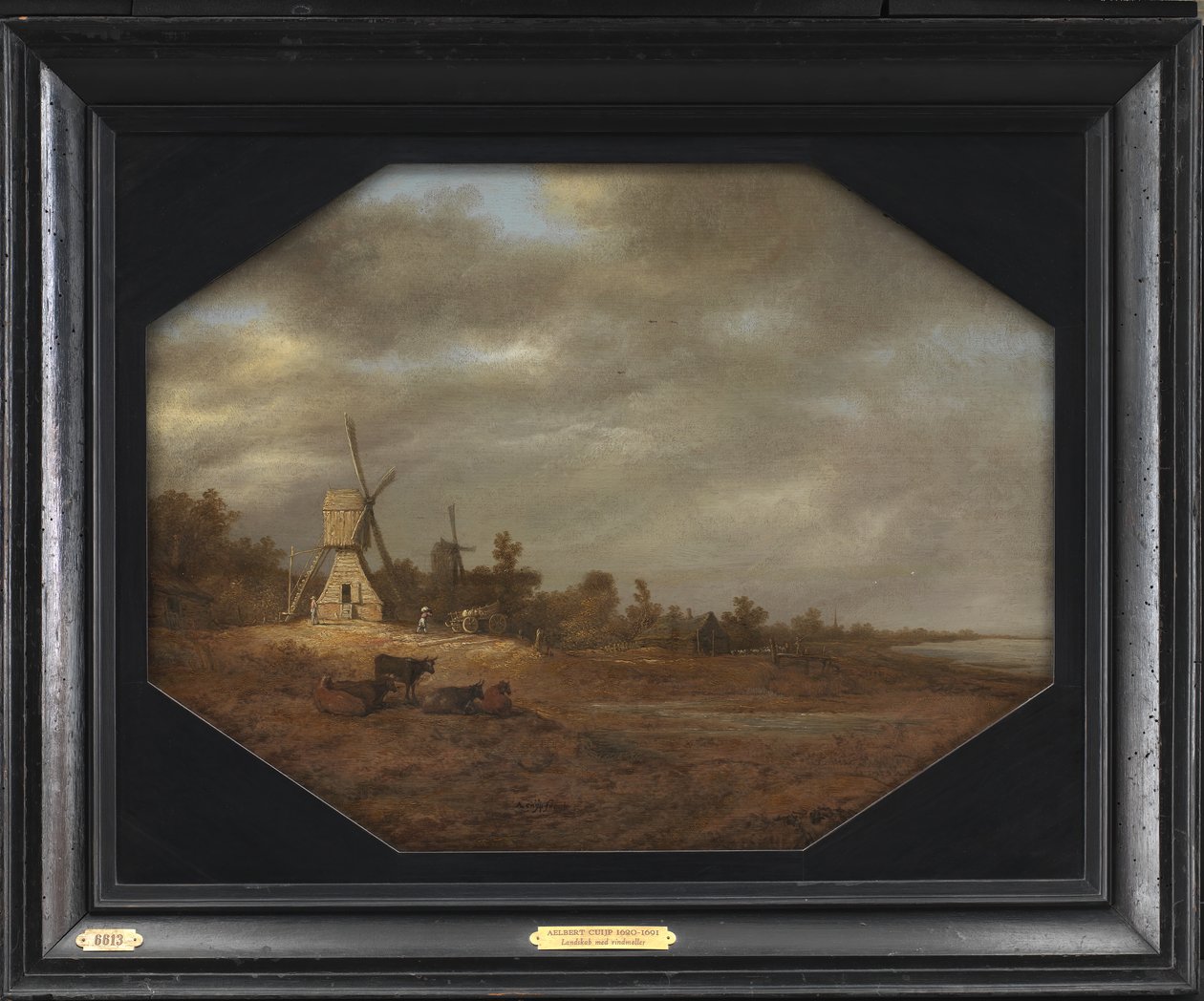 Landskap med väderkvarnar av Aelbert Cuyp