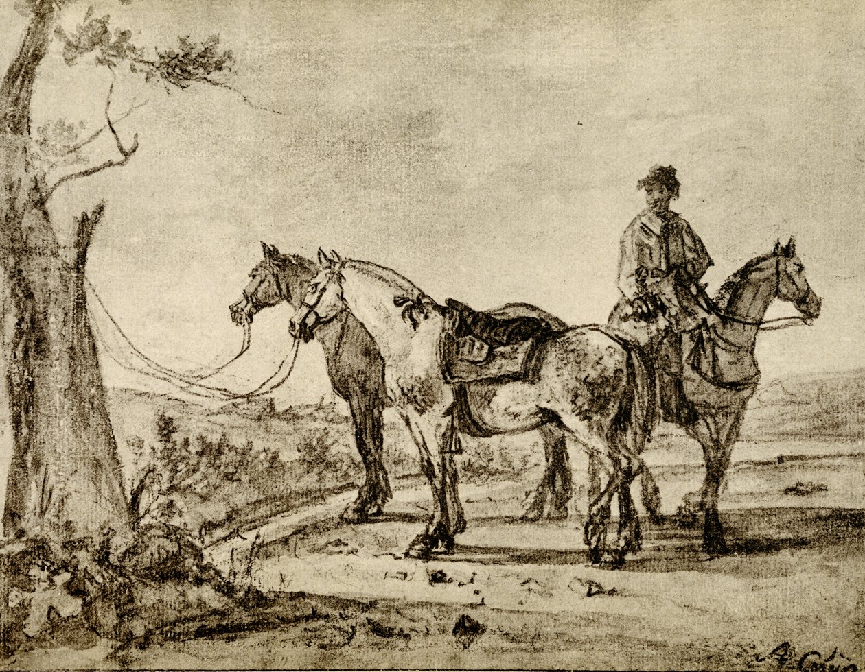 Tre hästar av Aelbert Cuyp