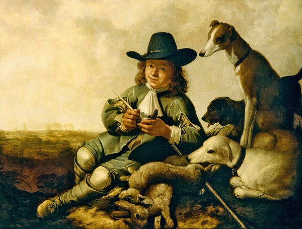Young Sportsman (olja på duk) av Aelbert Cuyp