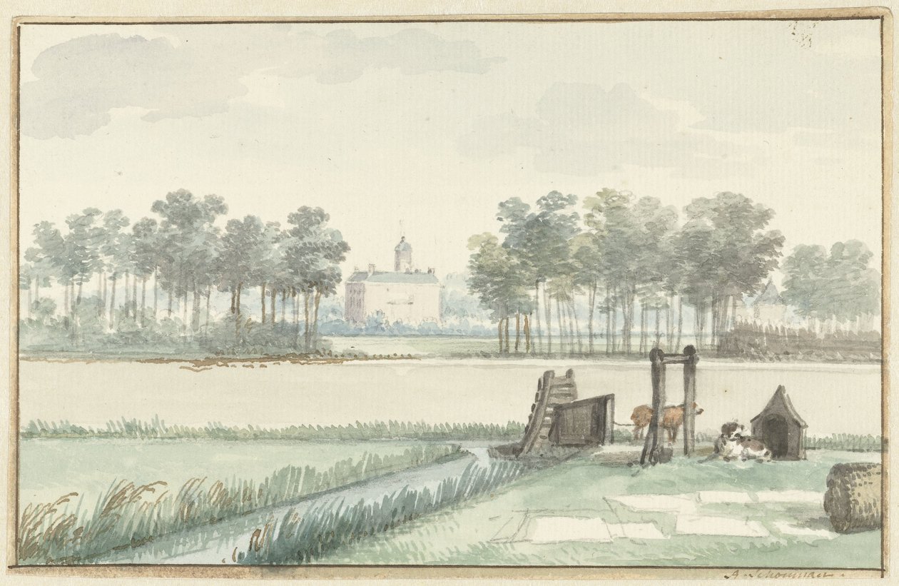 Slottet Ter Hooge på Walcheren av Aert Schouman
