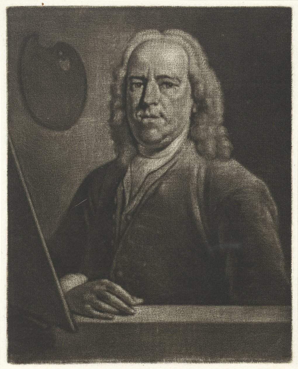 Porträtt av Gerard Hoet av Aert Schouman