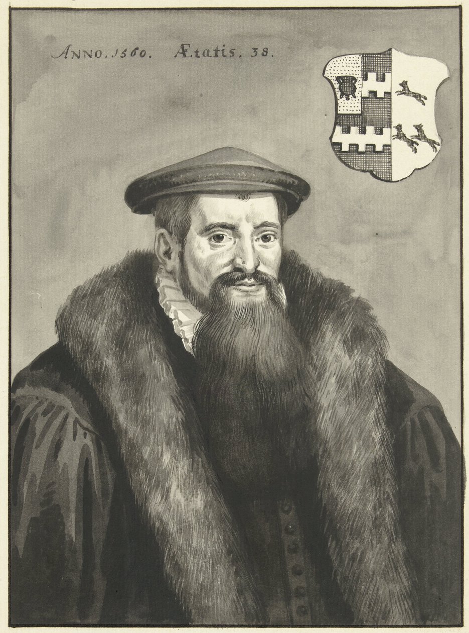 Porträtt av Van Slingelandt av Aert Schouman