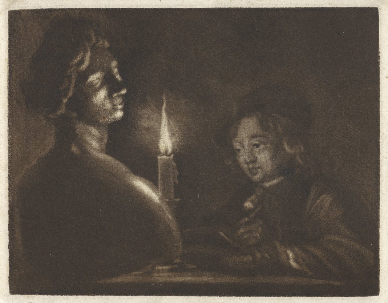 Ritning pojke av Aert Schouman