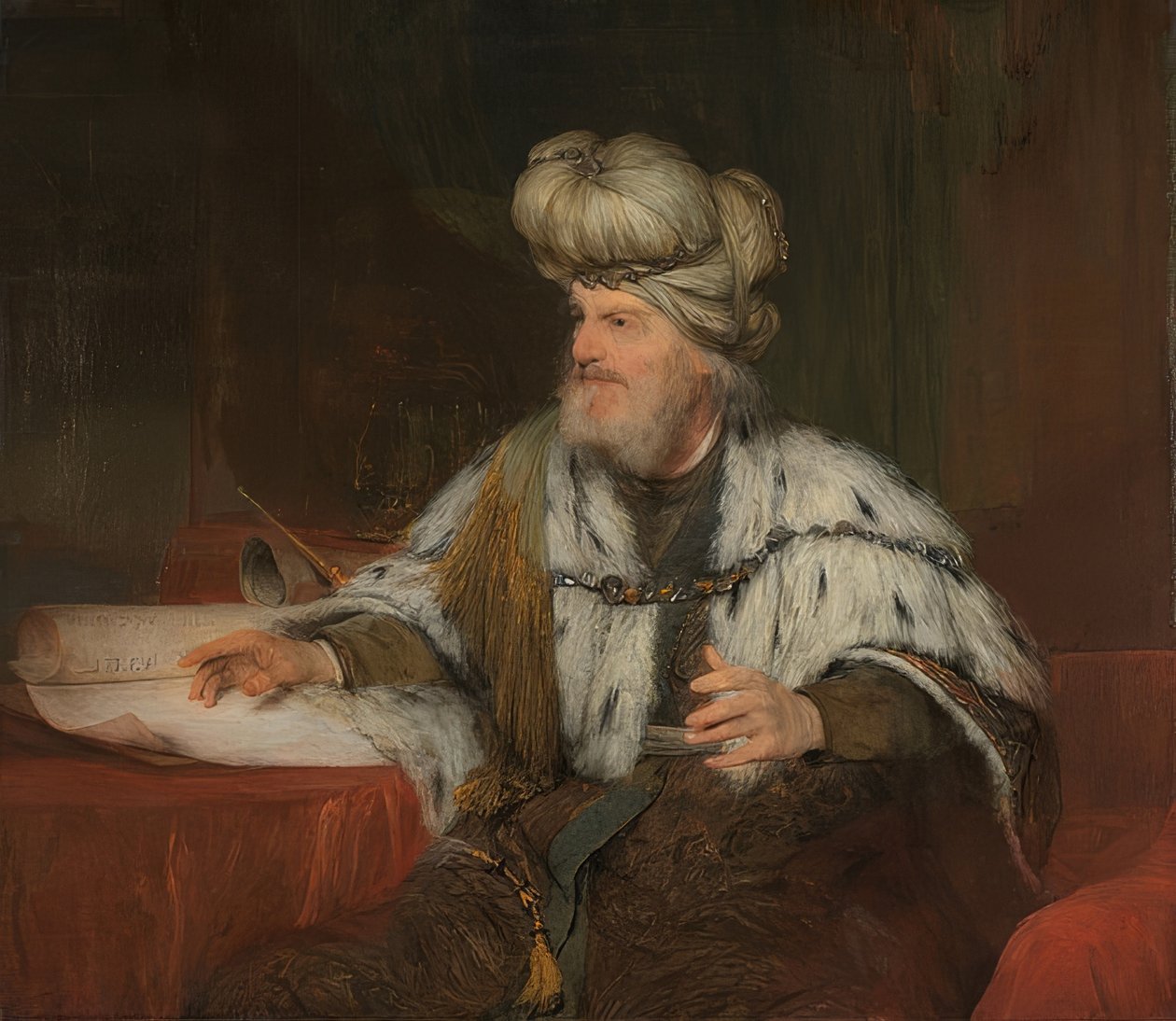 König David. 1680-85 av Aernt de Gelder