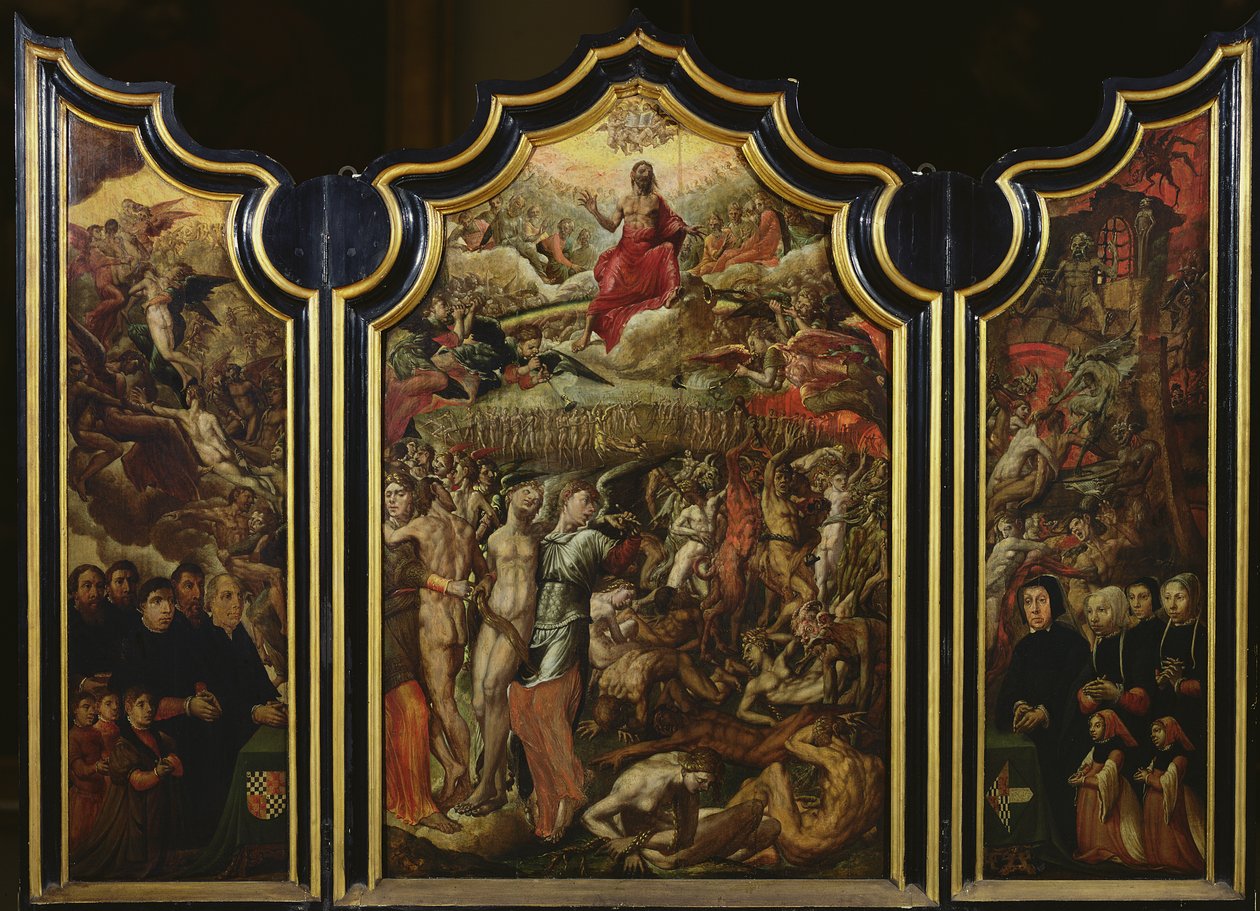 Triptyk över den sista domen, 1555 av Aertgen Claesz van Leyden