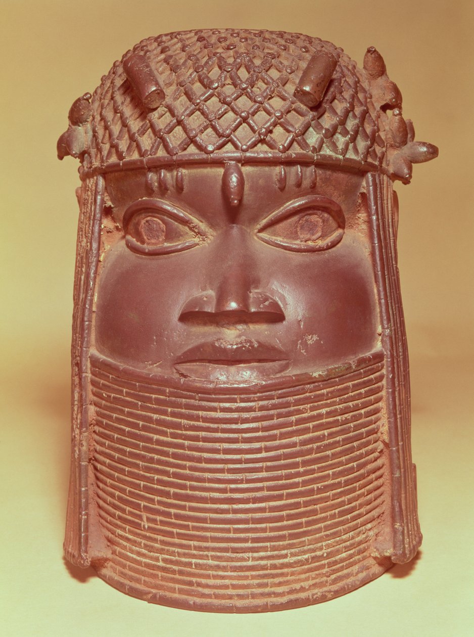 Benin mask (mässing) av African