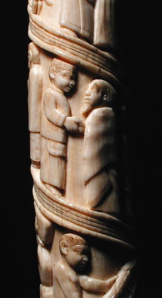 Snidad stötta, Kongo (elfenben) (detalj av 223943) av African