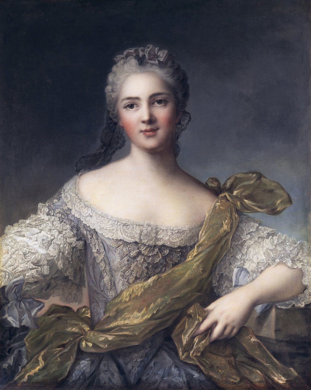 Portrait der Victoire de France av After Jean Marc Nattier