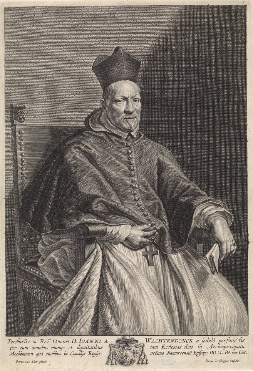 Porträtt av biskop Johannes Wachtendonck av Pieter van Lint