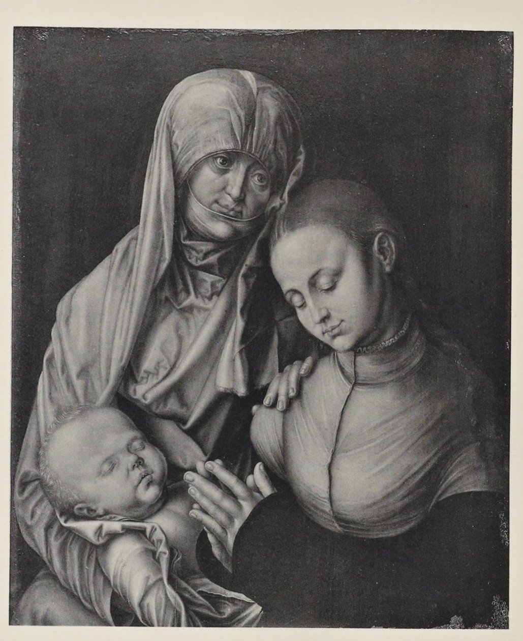 Jungfru med barn och Sankta Anna. av After Albrecht Dürer