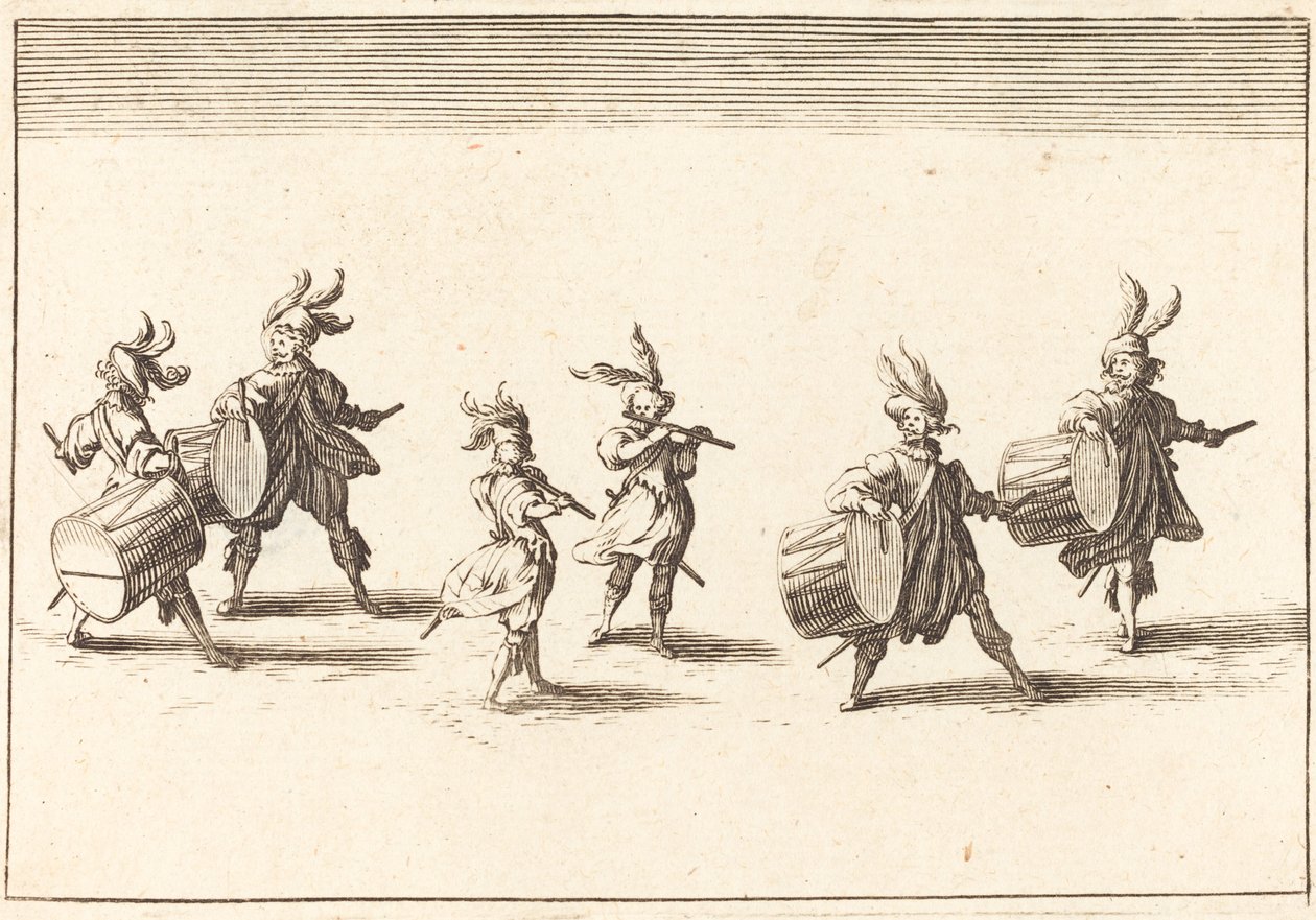 Inträde av M. de Macey av After Jacques Callot