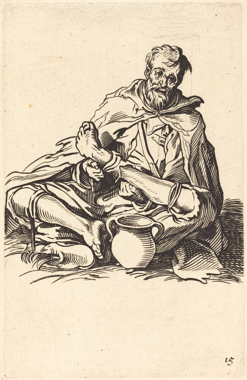 Den sjuke mannen av After Jacques Callot