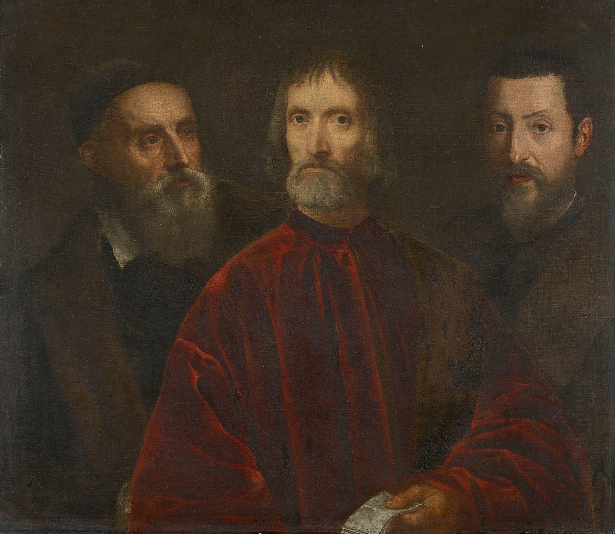 Titian och hans vänner av after Titian