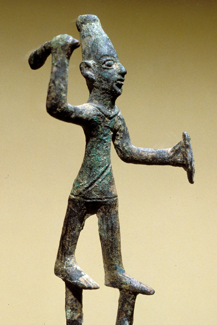 Baalfigur, kanaané (brons) av Age Bronze