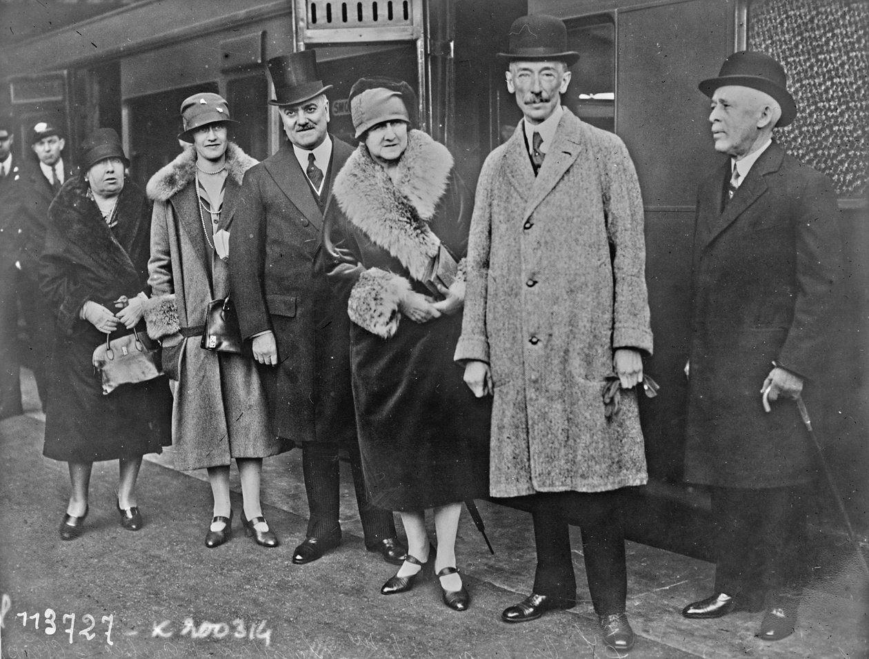 Louis-Alexandre Taschereau, premiärminister i Quebec, och hans fru Adine Dionne, i London, 14 oktober 1926 av Agence Rol