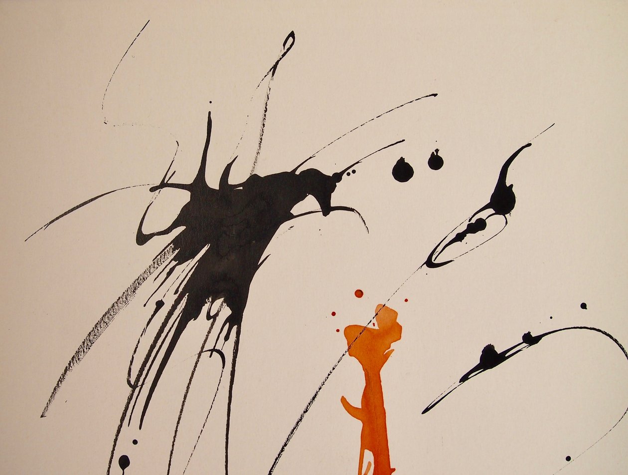 Namnlös 17, 2016 (bläck på papper) av Agnes Girardon