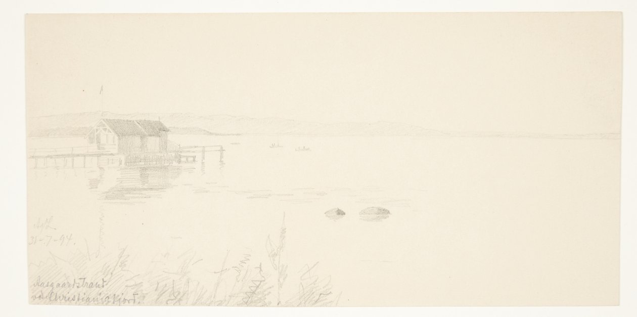 Aalsgaard-stranden vid Christianiafjorden av Agnes Lunn