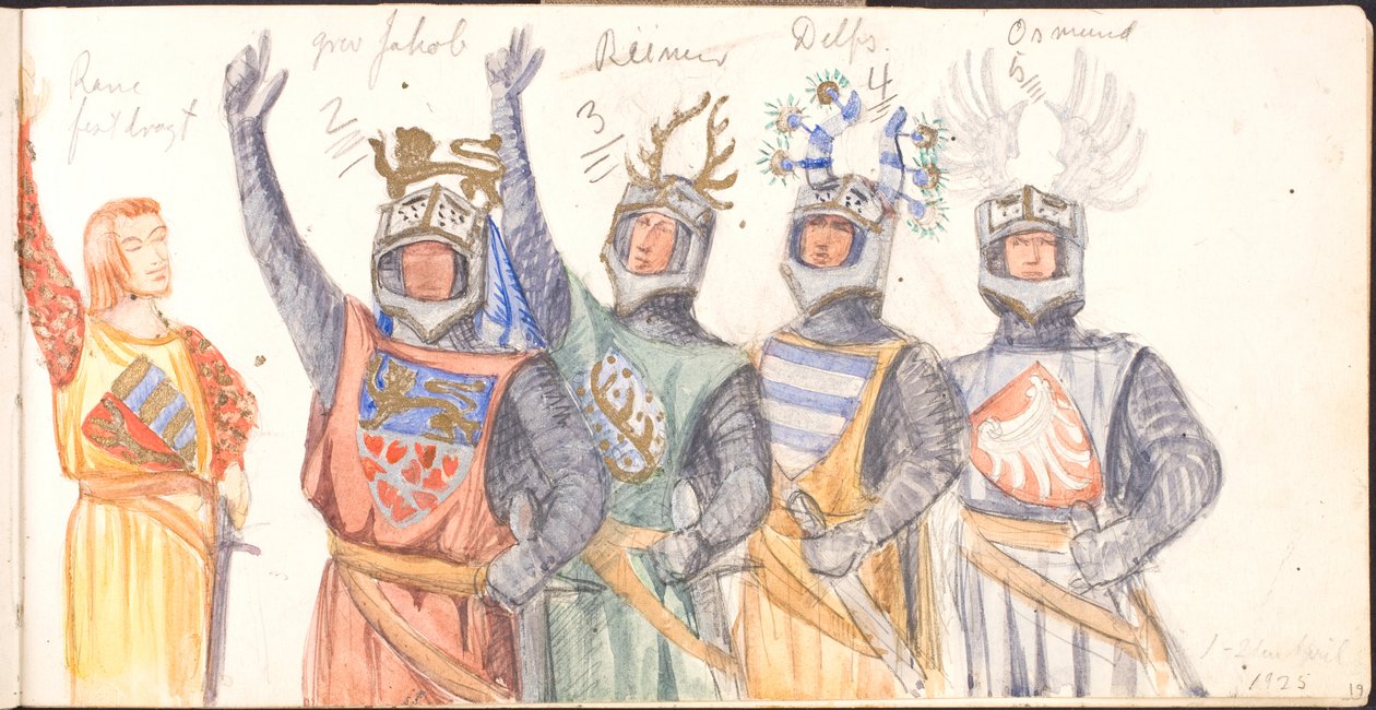 Skissbok. 1918-1919-20-----25 av Agnes Slott Møller