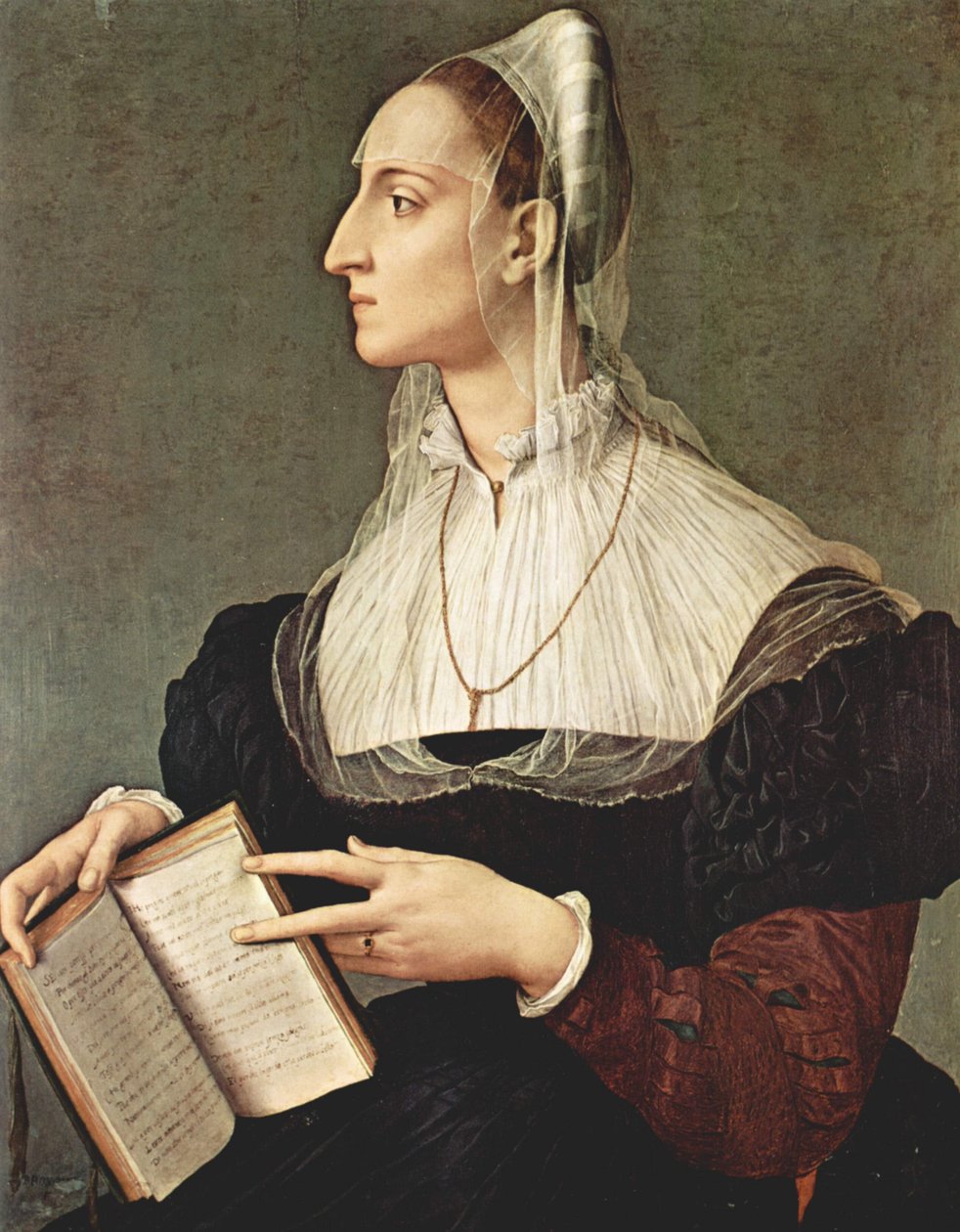 Laura Battiferri av Agnolo Bronzino