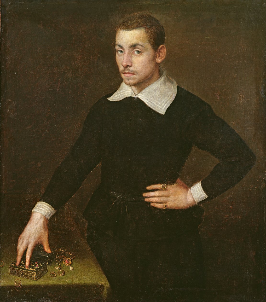 Porträtt av en ung florentinsk guldsmed av Agnolo Bronzino